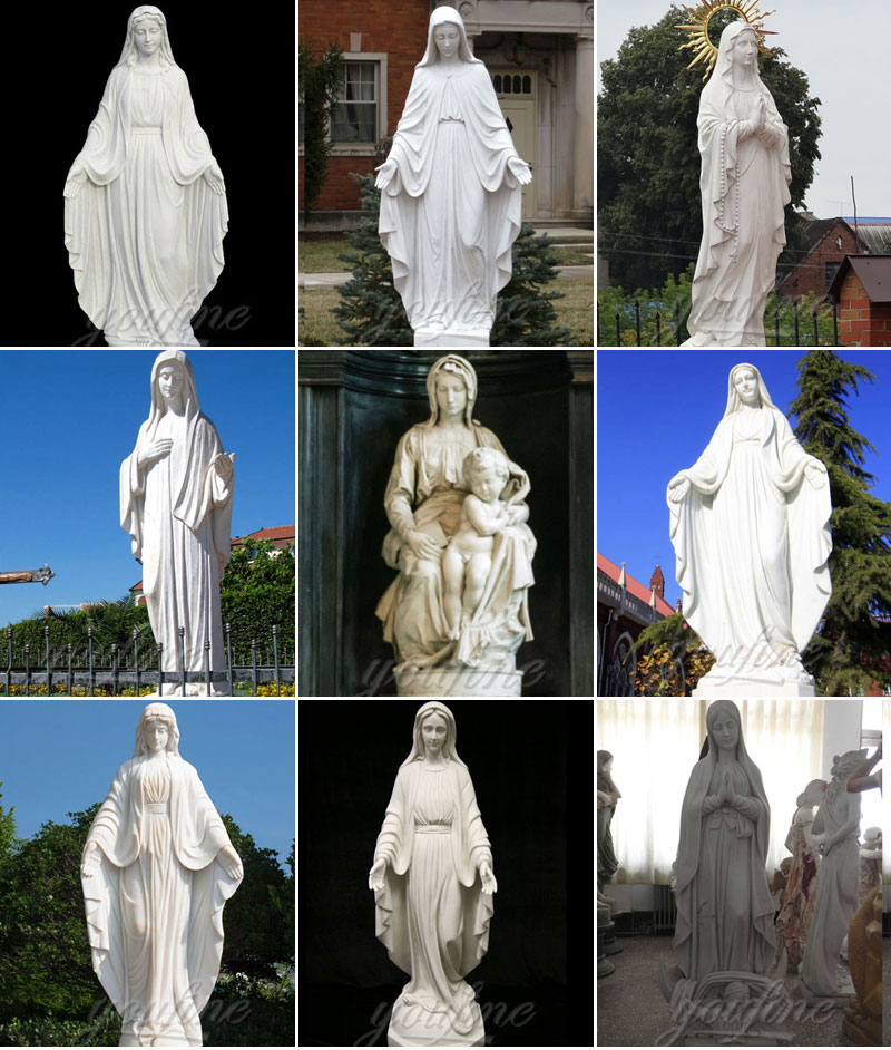 religious jesus mary statues