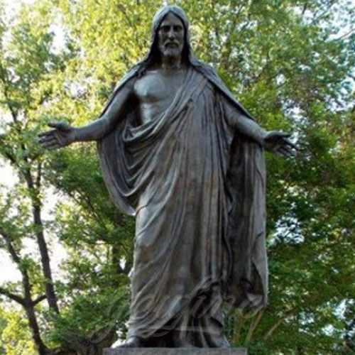 Art Religious Bronze Sculpture Jesus open arms Christ Statue for Garden Decor
