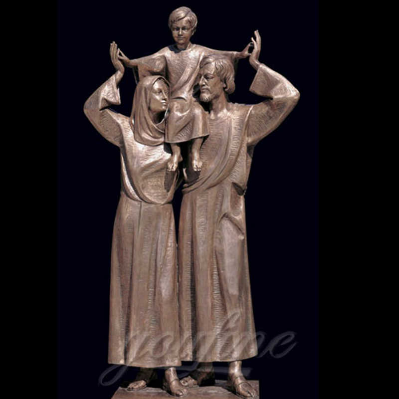 Bronze Holy Family Statue Garden Decor for Sale CHS-060