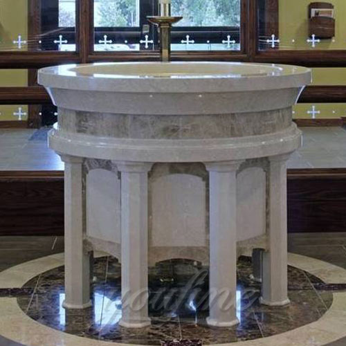 Church Furniture of round marble Altar Table for Sale