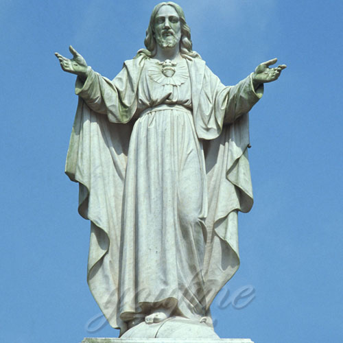 Garden Decor Jesus open hands Christ Marble Statue on Sale