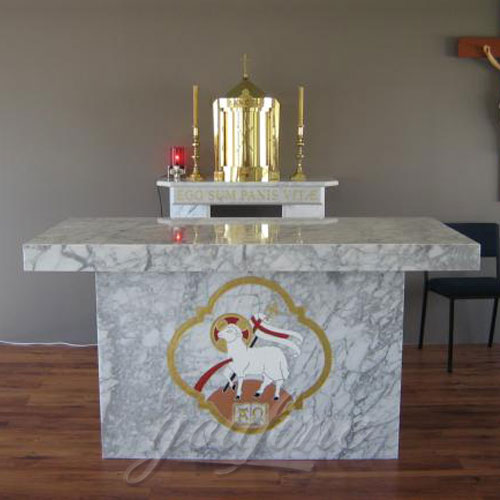 Hot Selling Grey Marble Church Altar sculpture from Factory