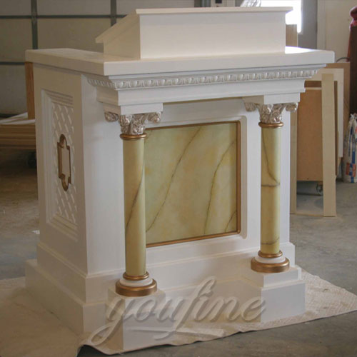 Religious White Marble Pulpits for Sale Large Variety In Stock Now