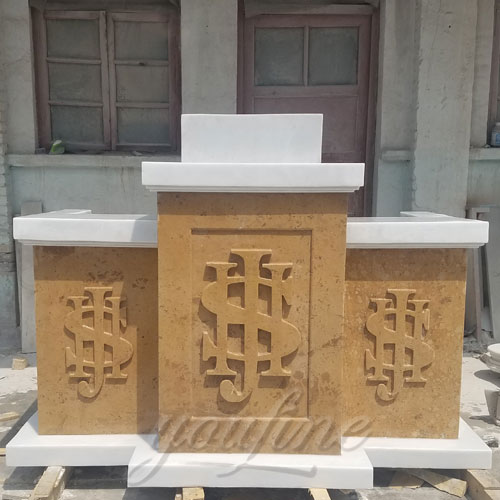 New Design Christian Religious natural marble pulpit for church