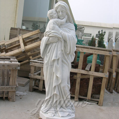 Outdoor Garden Sculpture Virgin Mary and Jesus Catholic Figures Statue for church decor