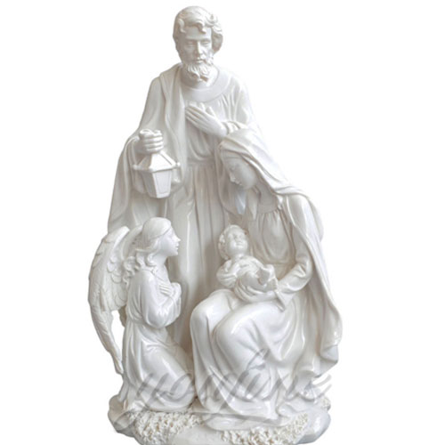 Indoor Statue Virgin Mary Marble Jesus Family Statues for Indoor Decor