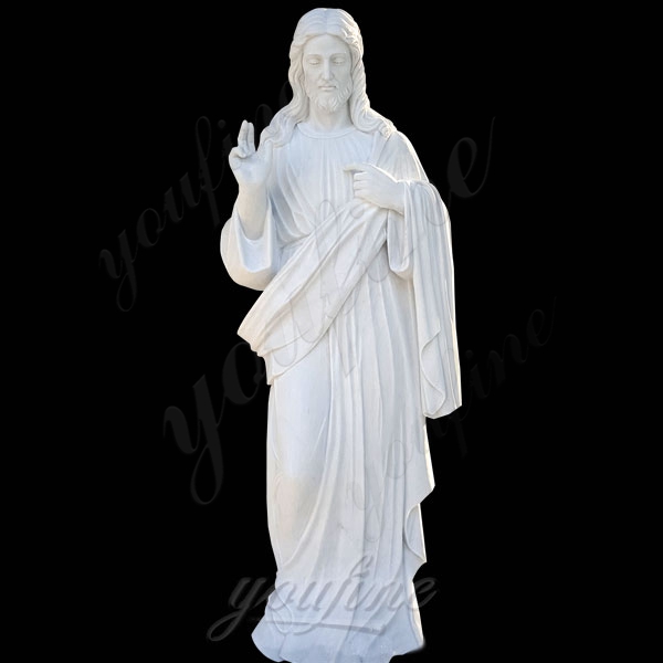 Catholic Religious Statue Jesus Christ Statue in White Marble for Sale CHS-297