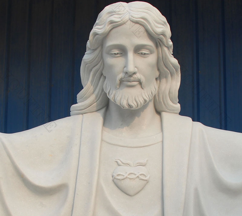 Jesus Christ White Marble Statue for sale