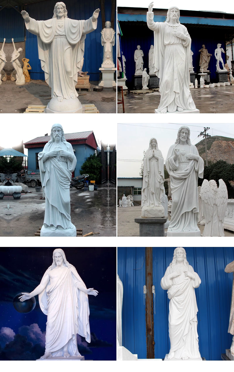 Jesus Christ White Marble Statues