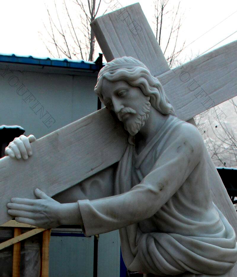 catholic statue Jesus carrying cross statue for sale