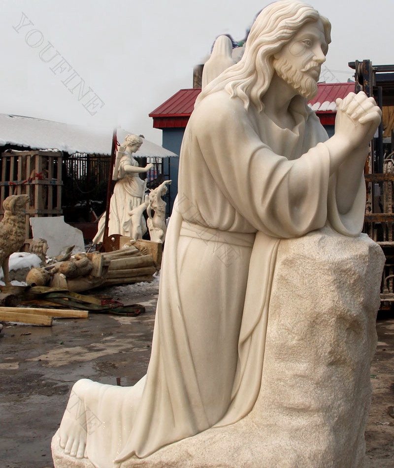 jesus statue outdoor kneeling statue for sale