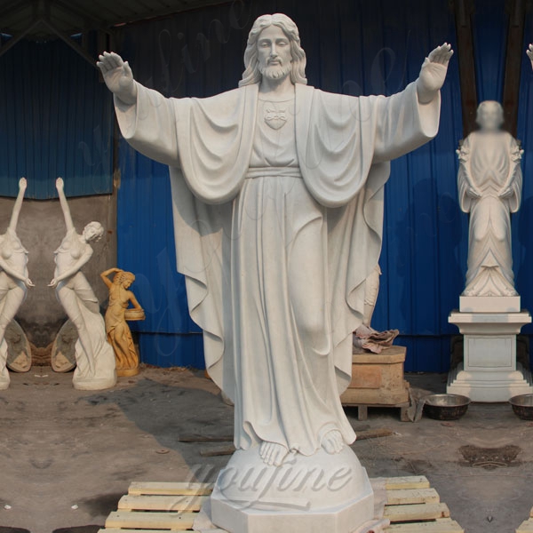 Life Size Religious Sculpture Jesus Christ White Marble Statue for Sale CHS-291