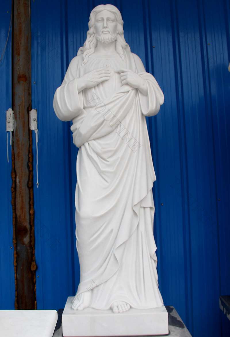 Classic Marble Life Size Jesus Statue Catholic Garden Sculptures