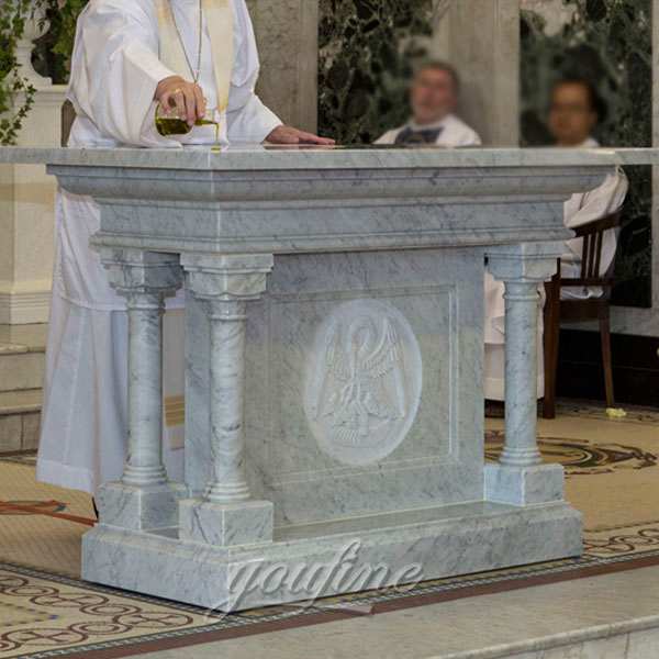 Hand Carved Modern Marble Altar Sculpture for Church Decoration CHS-325