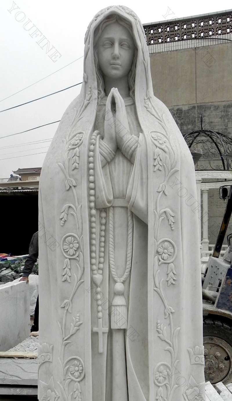 Our Lady of Fatima Outdoor Marble Statue for Sale with Competitive Prices