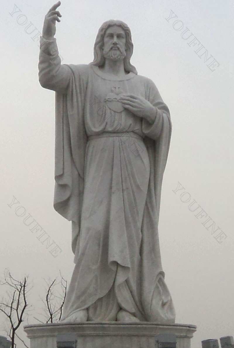 Classic Marble Life Size Jesus Statue Religious Garden Statue for Sale