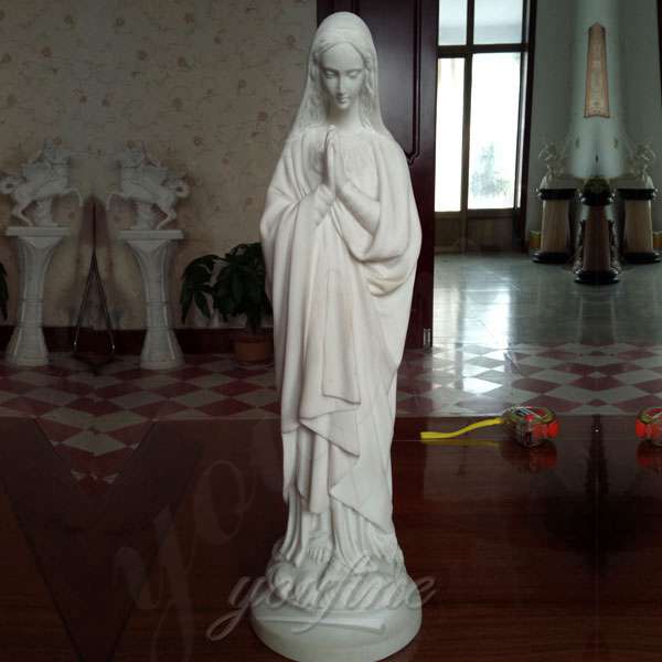 Catholic Virgin Mary Marble Statue for Garden Decor Supplier CHS-273