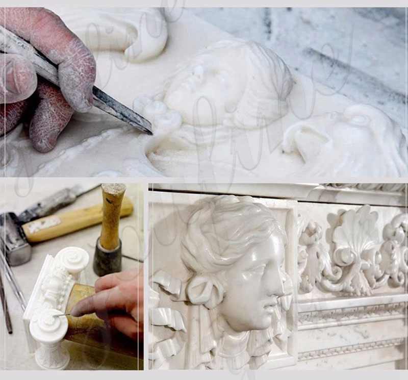 process of Catholic Virgin Mary Marble Statue