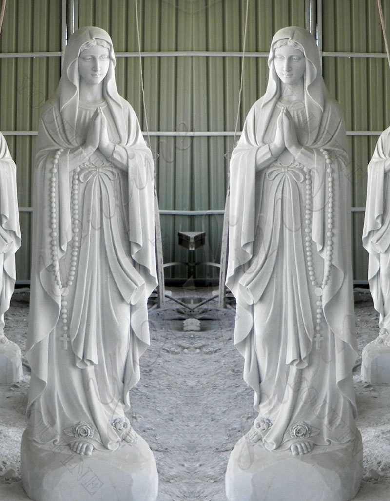life size marble religious blessed our lady of lourdes statues for sale