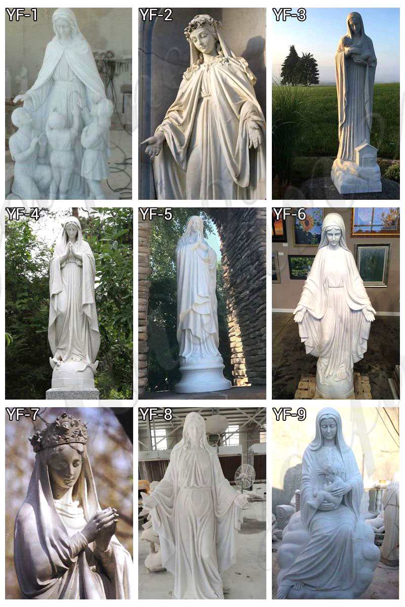 virgin mary statues for garden