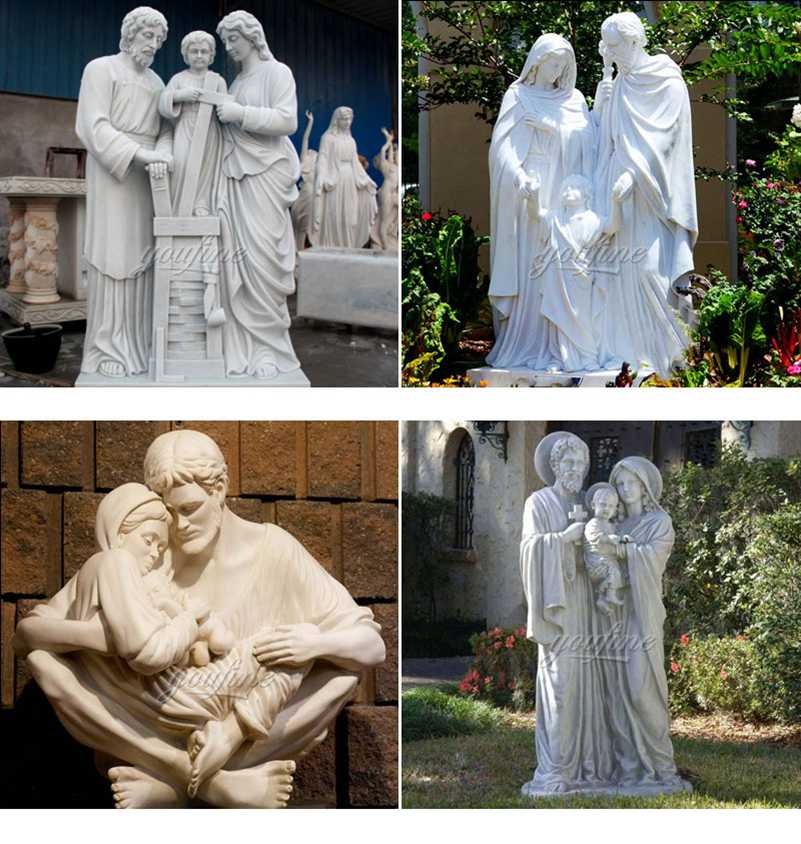 Catholic Holy Family Statues of Mary Joseph and Jesus