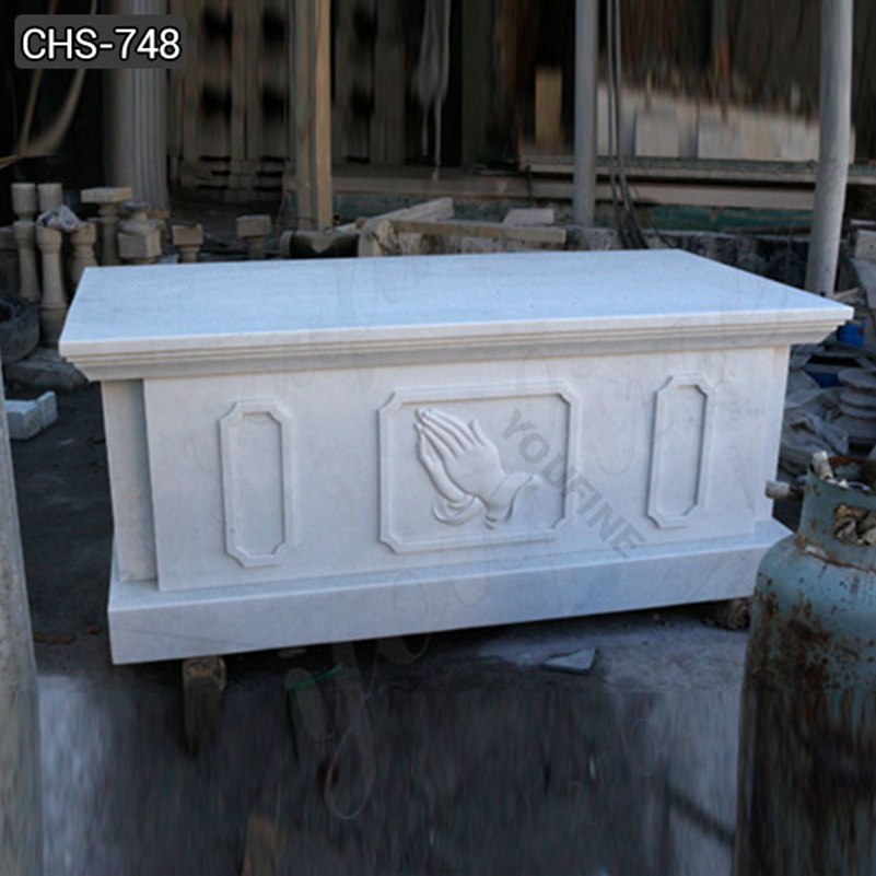 Hand Carved Church White Marble Altar with Hands Suppliers