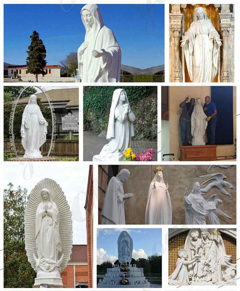 Life Size Our Lady of Lourdes Marble Statue Suppliers
