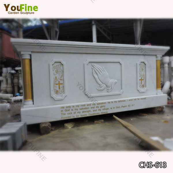 Custom Made Catholic Marble Religious Altar Table for Sale CHS-613