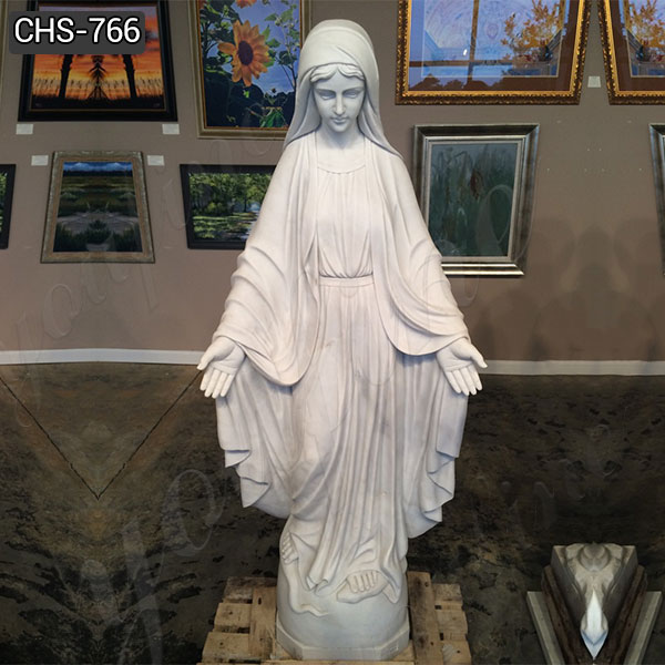 Custom Natural Marble Blessed Virgin Mary Statue Suppliers