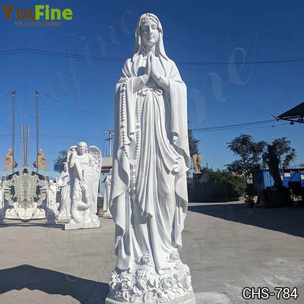 Hot Selling Natural Marble Our Lady of Lourdes Statue Factory Direct