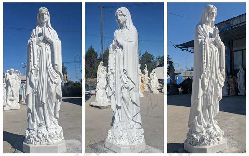 Hot Selling Natural Marble Our Lady of Lourdes Statue
