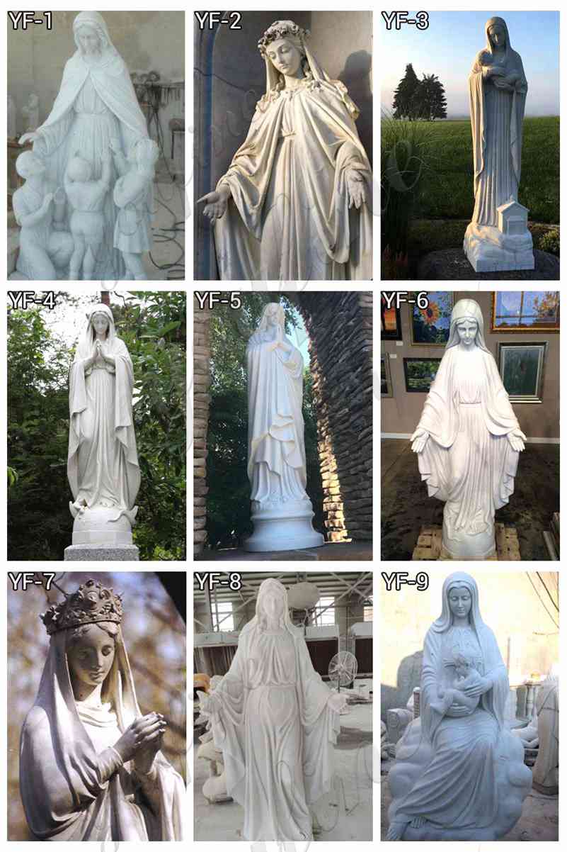 our lady of Fatima outdoor statue