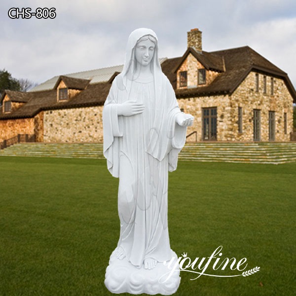 Catholic Hand Carved Outdoor Marble Virgin Mary Statue Suppliers