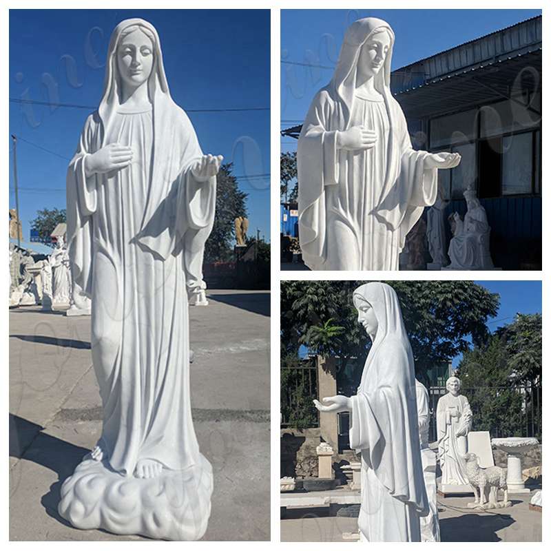 Catholic Marble Life Size Mary Statue Factory Supply