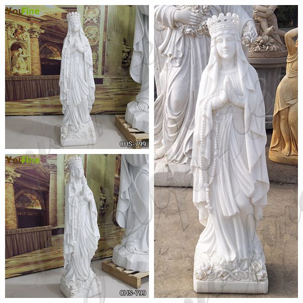 Marble Blessed Virgin Mary Statue for Garden Suppliers