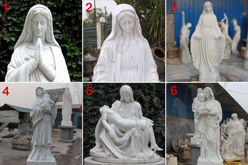 catholic religious statue our lady of marble mary statue for sale
