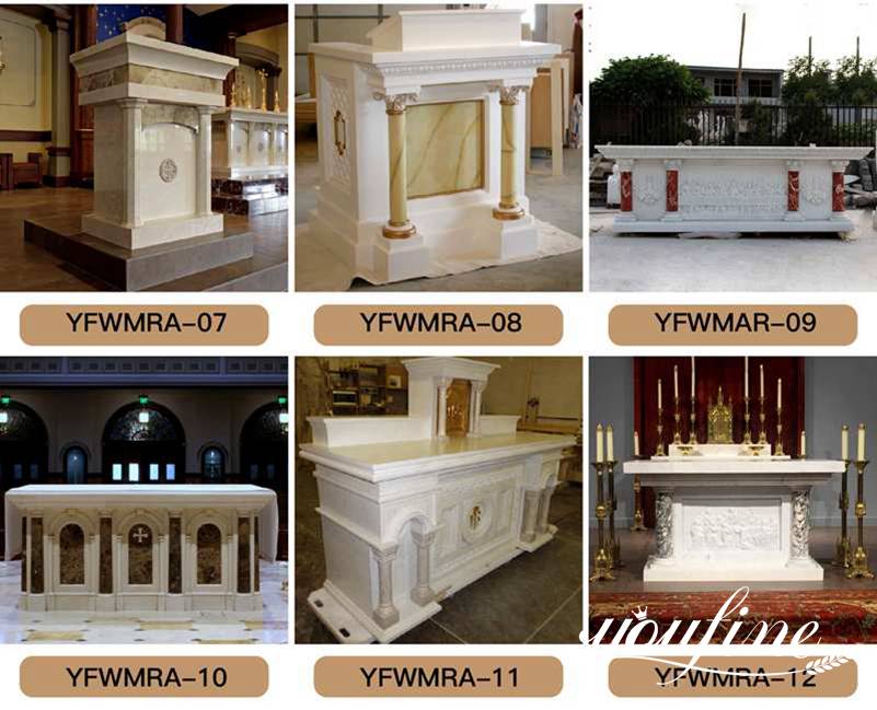 Modern Catholic Marble Altar Table