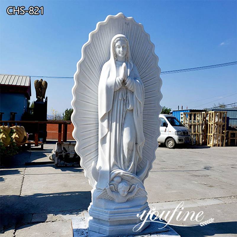Catholic Statue Marble Our Lady of Guadalupe Statue for Sale