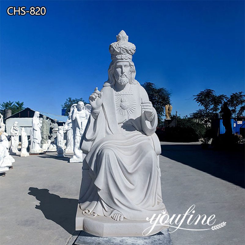 Catholic White Marble Life Size Jesus Christ statue for Slae CHS-820