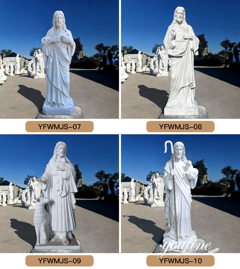 Life Size Marble Jesus Statue