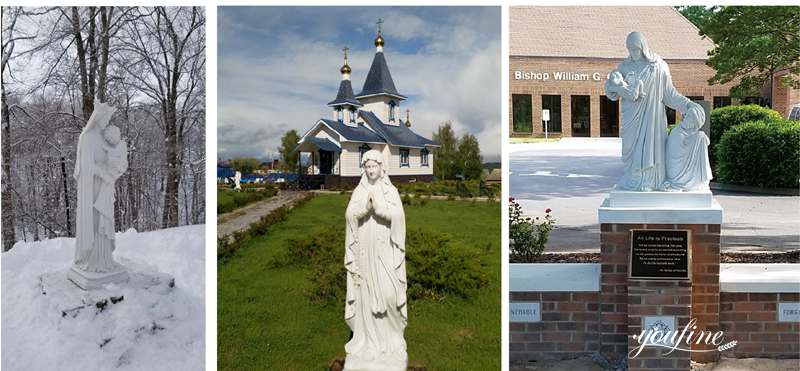 jesus with children statue