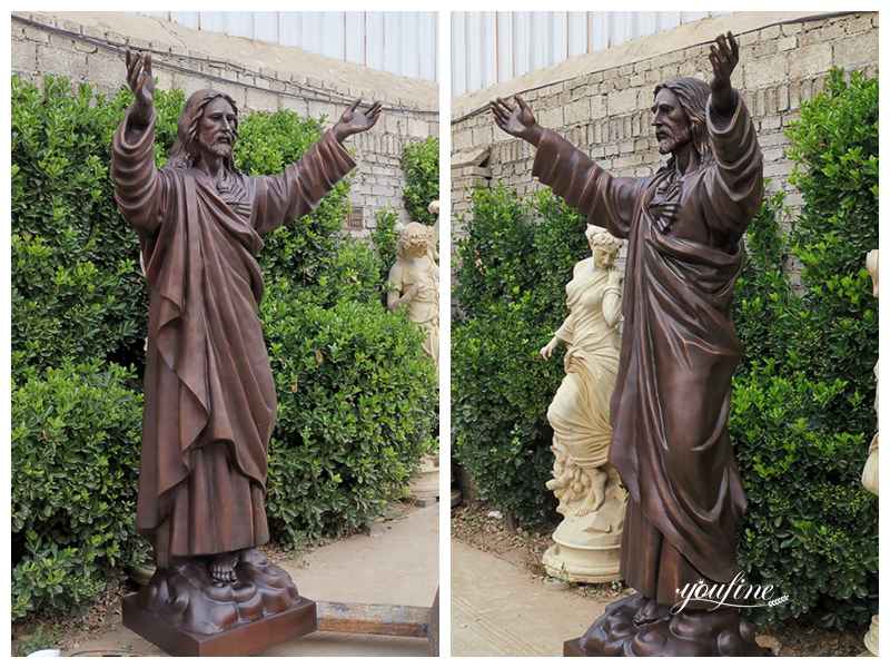 large bronze Jesus statue