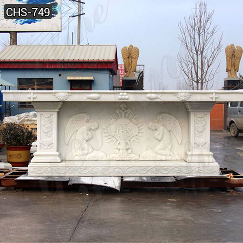 Hand Carved Marble Church Altar for Church Factory Supply CHS-749