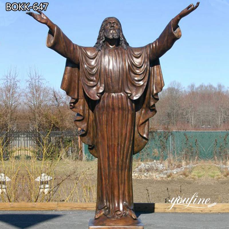 High Qulity Bronze Jesus Statue Religious Decor Supplier BOKK-647