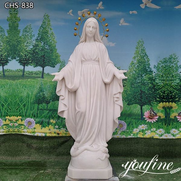 Marble Our Lady of Peace Statue Religious Decor for Sale CHS-838