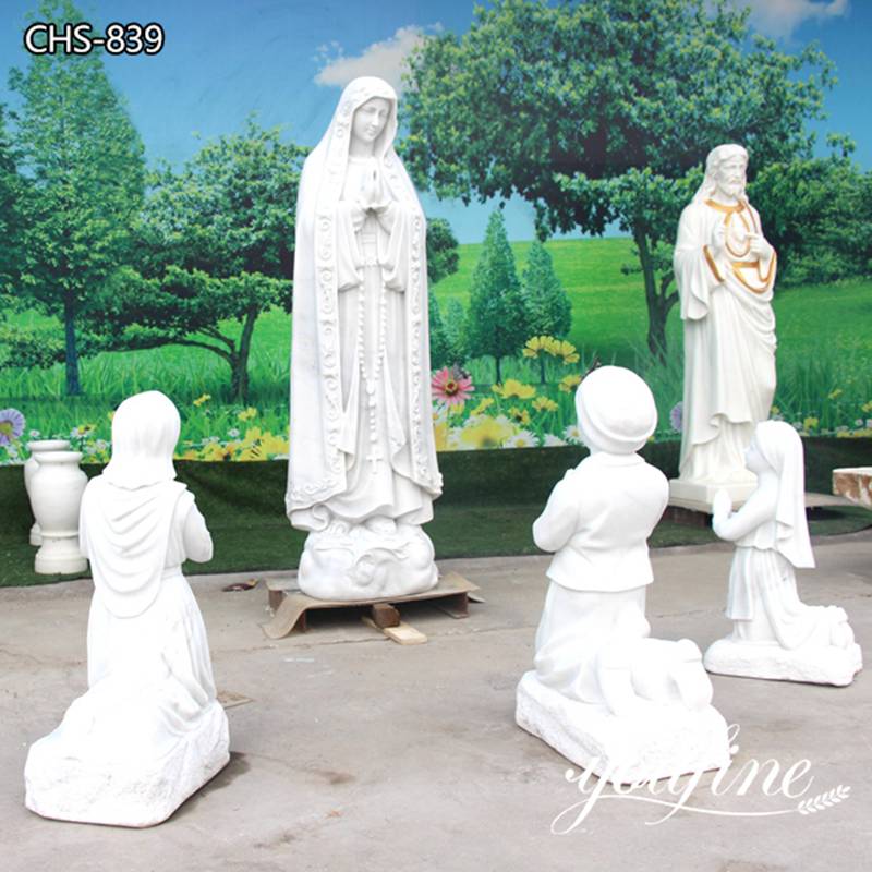 Our Lady of Fatima Outdoor Statue Marble Religious for Sale CHS-839 (1)