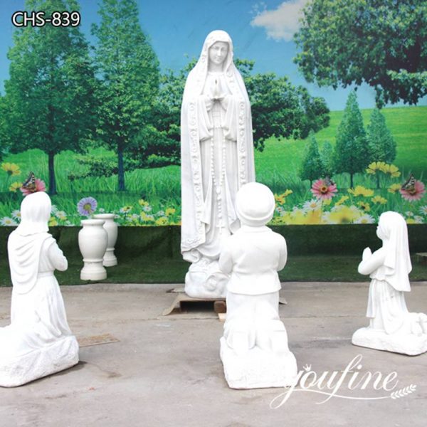Our Lady of Fatima Outdoor Statue Marble Religious for Sale CHS-839 (2)
