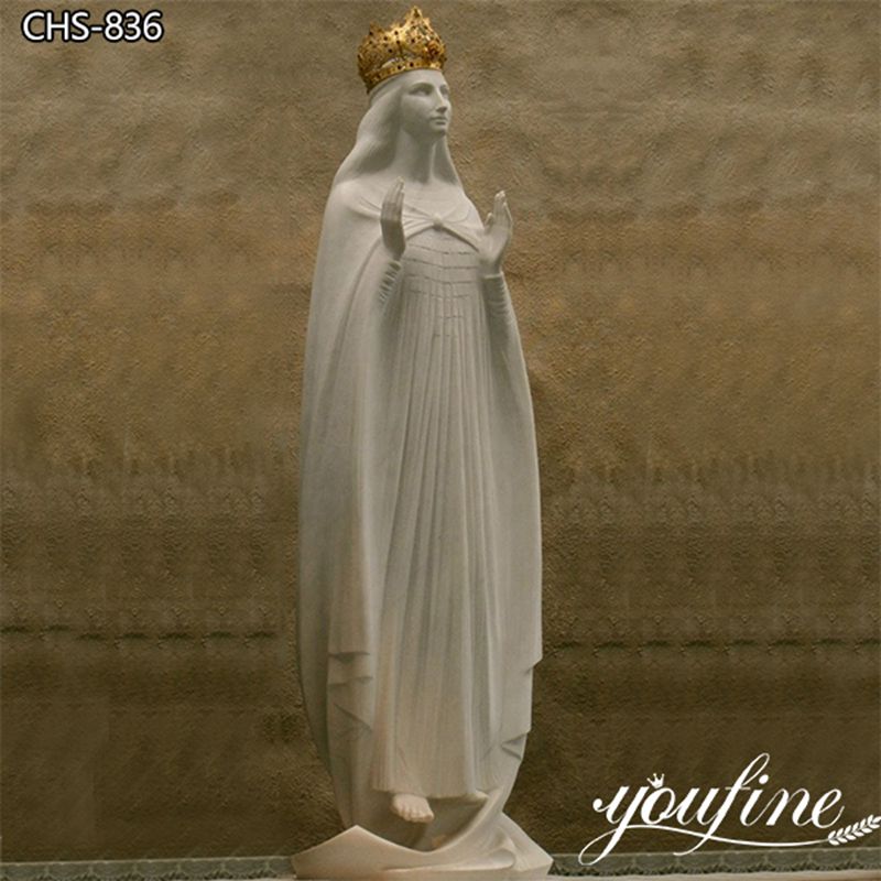 Natural Marble Our Lady of Knock Statue Factory Supply CHS-836