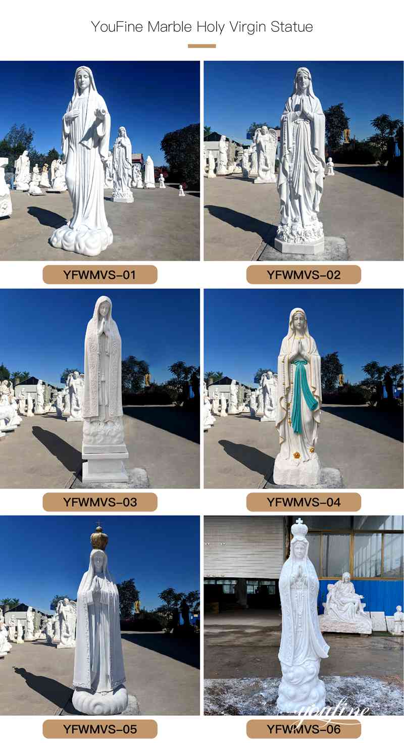 Virgin Mary Marble Statue - YouFine Sculpture (2)