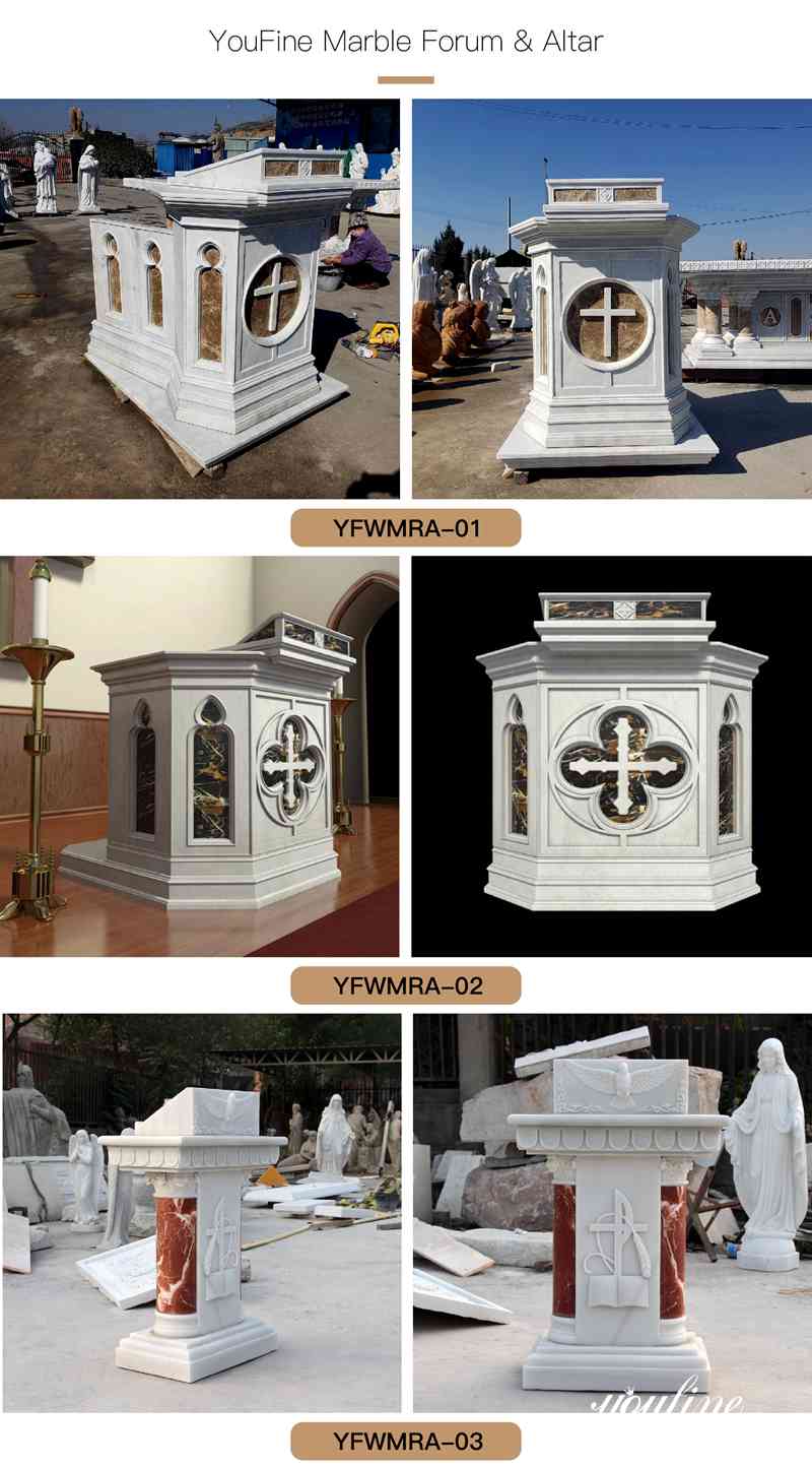 marble pulpit-YouFine Sculpture